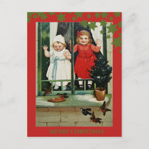 Schöne Weihnachts Classic Retro Card Feiertagspostkarte