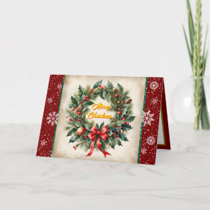 Schöne Weihnachts-festliche Alte Sammlung Karte