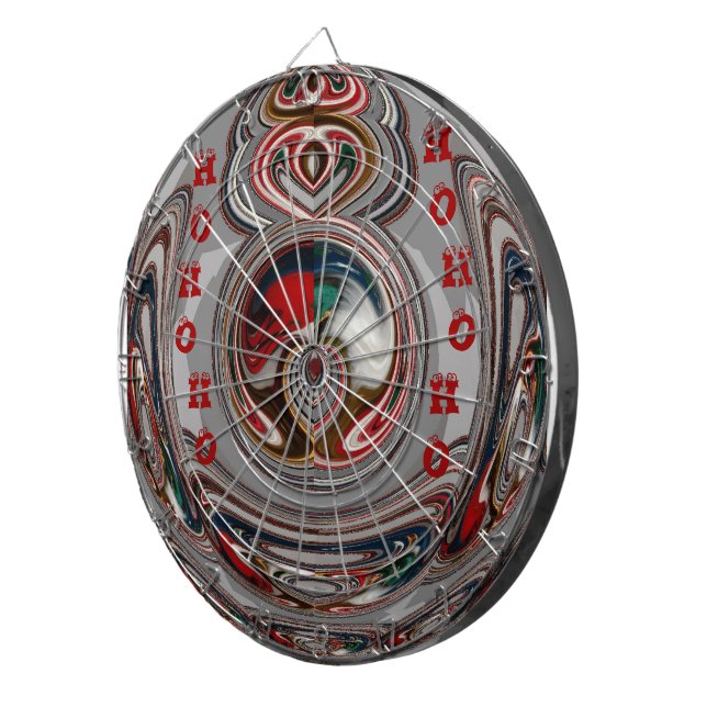 Schöne Weihnachts-Urlaub Saison Farben Dartscheibe (Vorderseite rechts)