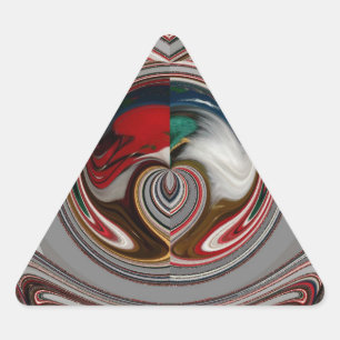 Schöne Weihnachts-Urlaub Saison Farben Dreieckiger Aufkleber