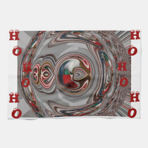 Schöne Weihnachts-Urlaub Saison Farben Geschirrtuch