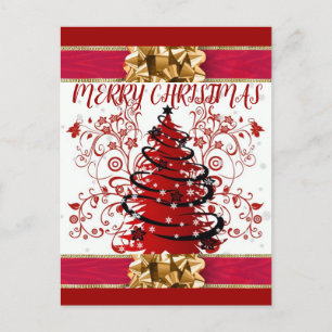 Schöne Weihnachtsausdrucksformen Feiertagspostkarte