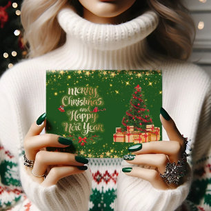 Schöne Weihnachtsbaum Holiday Postcard Postkarte