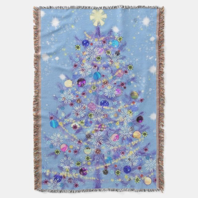 Schöne Weihnachtsbaum-Kruste Decke (Vorderseite Vertikal)