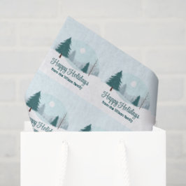 Schöne Weihnachtsbäume Winterurlaub Party Seidenpapier