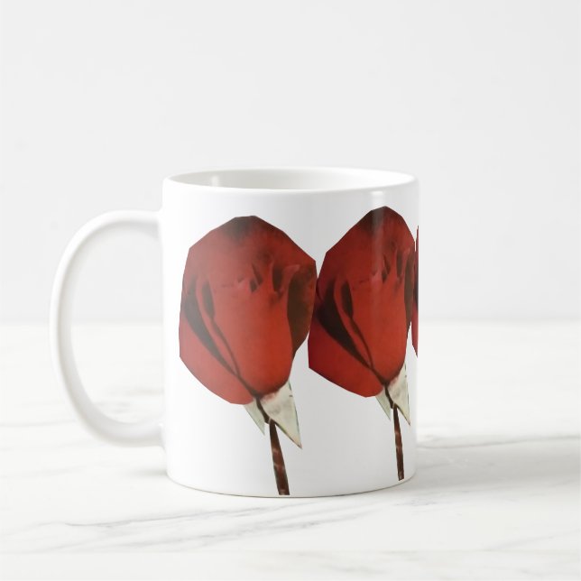 Schöne Weihnachtsblume Kaffeetasse (Links)