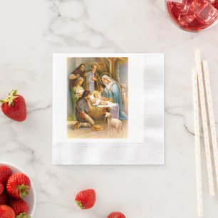 Schöne Weihnachtsdekoration Serviette