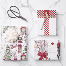 Schöne Weihnachtselemente in Roter Farbe