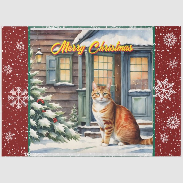 Schöne Weihnachtsfeiertage Trendy Collection Seidenpapier (Vorderseite)