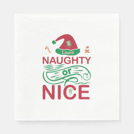 Schöne Weihnachtsfrösche mit Weihnachtsdesign Serviette