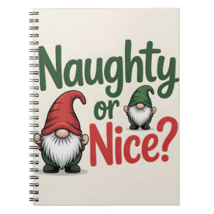 Schöne Weihnachtsgrafik: Niedliche Gnome Notizblock
