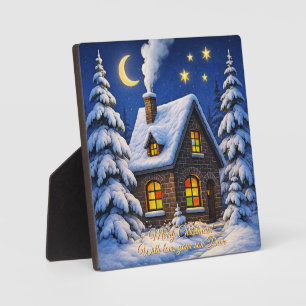 Schöne Weihnachtsgrüße Fotoplatte