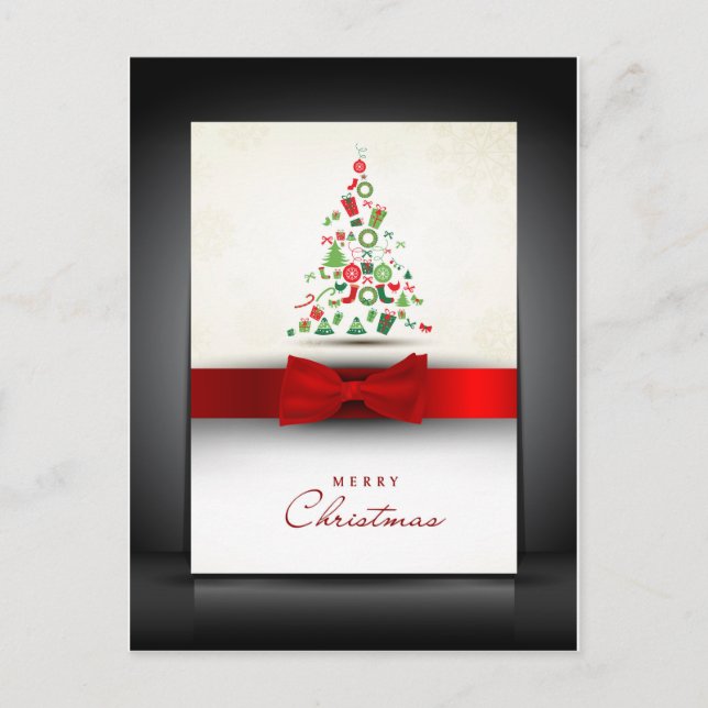 Schöne Weihnachtskarte Feiertagspostkarte (Vorderseite)