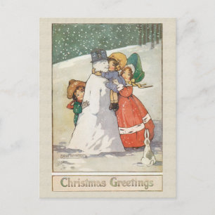 Schöne Weihnachtskarte Feiertagspostkarte