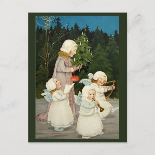 Schöne Weihnachtskarte Feiertagspostkarte (Vorderseite)