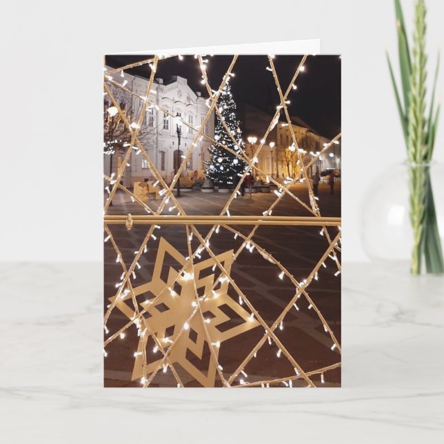 Schöne Weihnachtskarte Karte (Vorderseite)