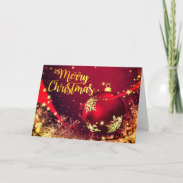 Schöne Weihnachtskarte mit warmen Wünschen Feiertagskarte