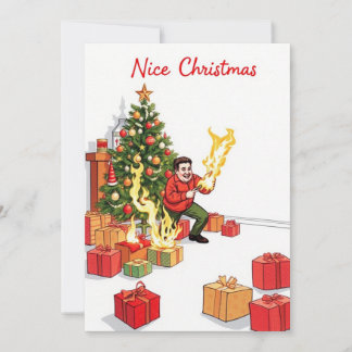 Schöne Weihnachtskarte - Spaß Feiertagskarte