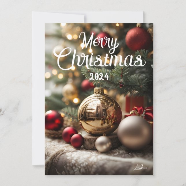 Schöne Weihnachtskarten für Jahresfeiertage Feiertagskarte (Vorderseite)
