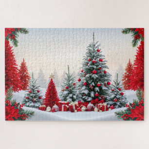Schöne Weihnachtslandschaft Puzzle