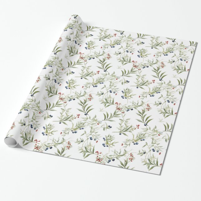 Schöne Weihnachtsmistletoe Geschenkpapier (Ungerollt)