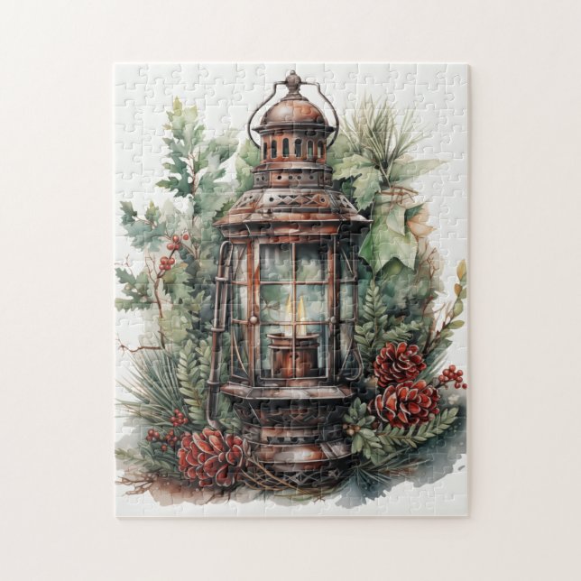 Schöne Weihnachtsschlange Puzzle (Vertikal)