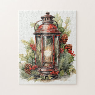 Schöne Weihnachtsschlange Puzzle