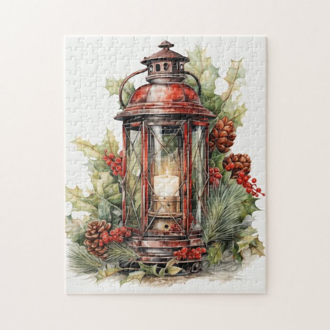 Schöne Weihnachtsschlange Puzzle (Vertikal)