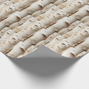 Schöne weiße Birkenbaumstämme Geschenkpapier