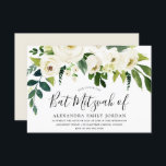 Schöne weiße Blume Bar Mitzvah Bat Mitzvah Einladung<br><div class="desc">Schöne weiße Blume Bar Mitzvah Bat Mitzvah Geeignet für sowohl Bar Mitzvah und Bat Mitzvah</div>