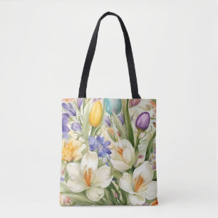 Schöne weiße Crocuses, С Frühlingsblumen