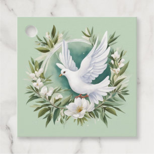 Schöne weiße Friedenstruppe Geschenkanhänger