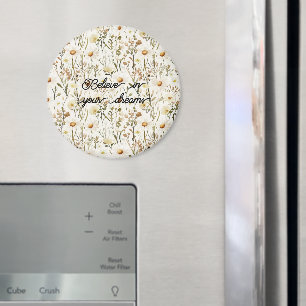 Schöne weiße Margeriten-Blumen Geburtstag Magnet