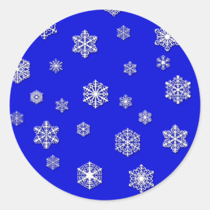 Schöne weiße Schneeflocken Sticker
