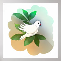 Schöne weiße Taube