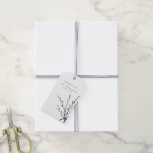 Schöne weiße und schwarze Minimalistin Geschenkanhänger