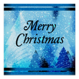 Schöne weiße Weihnachten Poster