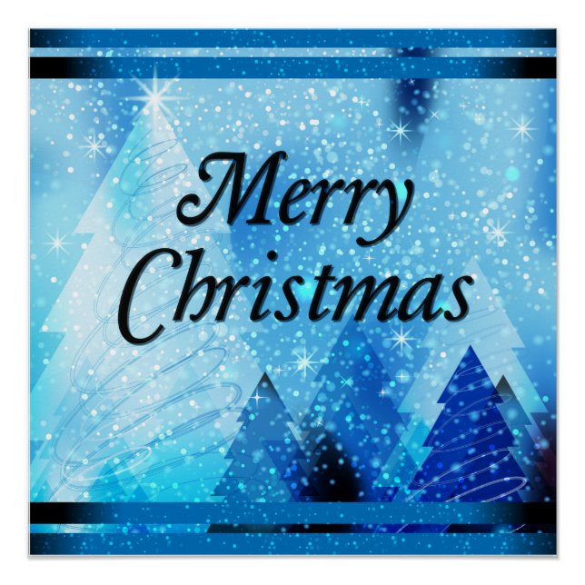 Schöne weiße Weihnachten Poster (Vorderseite)