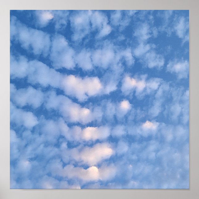 Schöne weiße Wolken Poster (Vorne)