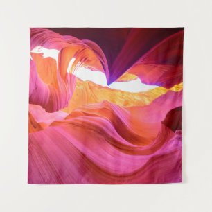 Schöne Weitwinkelansicht mit phantastischem Sandst Wandteppich