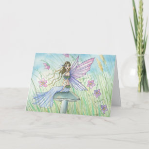 Schöne Whimsical Fairy Card von Molly Harrison Karte