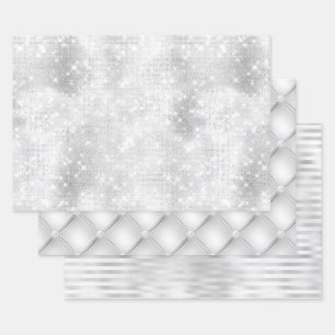 Schöne White Designs Hochzeitsveranstaltungen Geschenkpapier Set