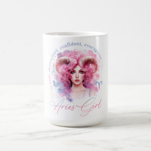 Schöne Widder-Frau mit Eigenschaften Kaffeetasse
