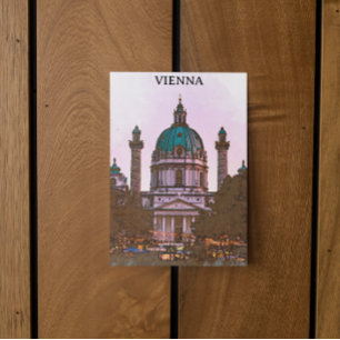 Schöne Wiener Kirchenarchitektur Postkarte