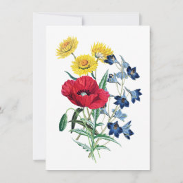 Schöne Wildblume Bouquet Card