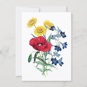 Schöne Wildblume Bouquet Card