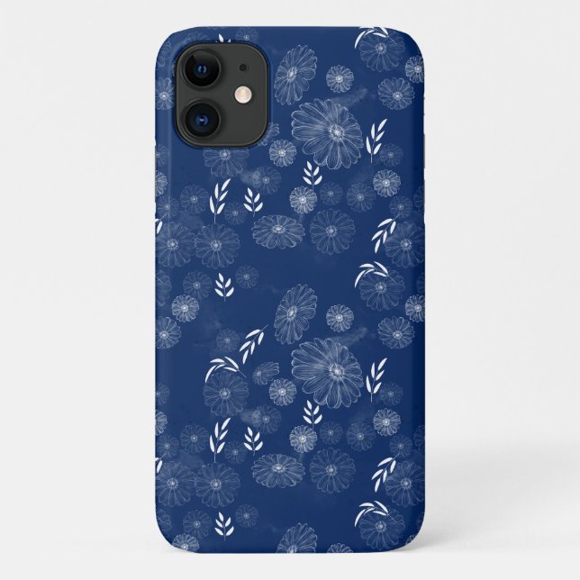 Schöne Wildblume Doodles Muster Case-Mate iPhone Hülle (Rückseite)