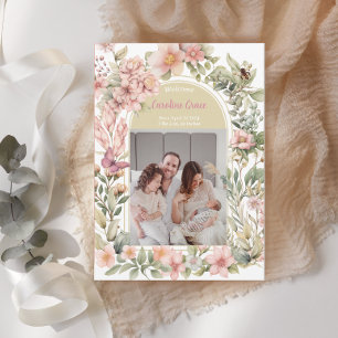 Schöne Wildblume Frühjahr Ankündigung