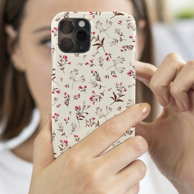 Schöne Wildblume Initial stylish Case-Mate iPhone Hülle (wildflower flowers iphone case)