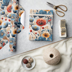 Schöne Wildblumen Geschenkpapier